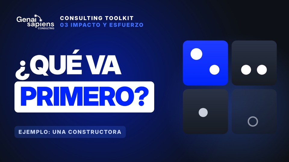 Portada de la clase 3: Matriz de impacto y esfuerzo: qué hacer primero sin votar a ojo