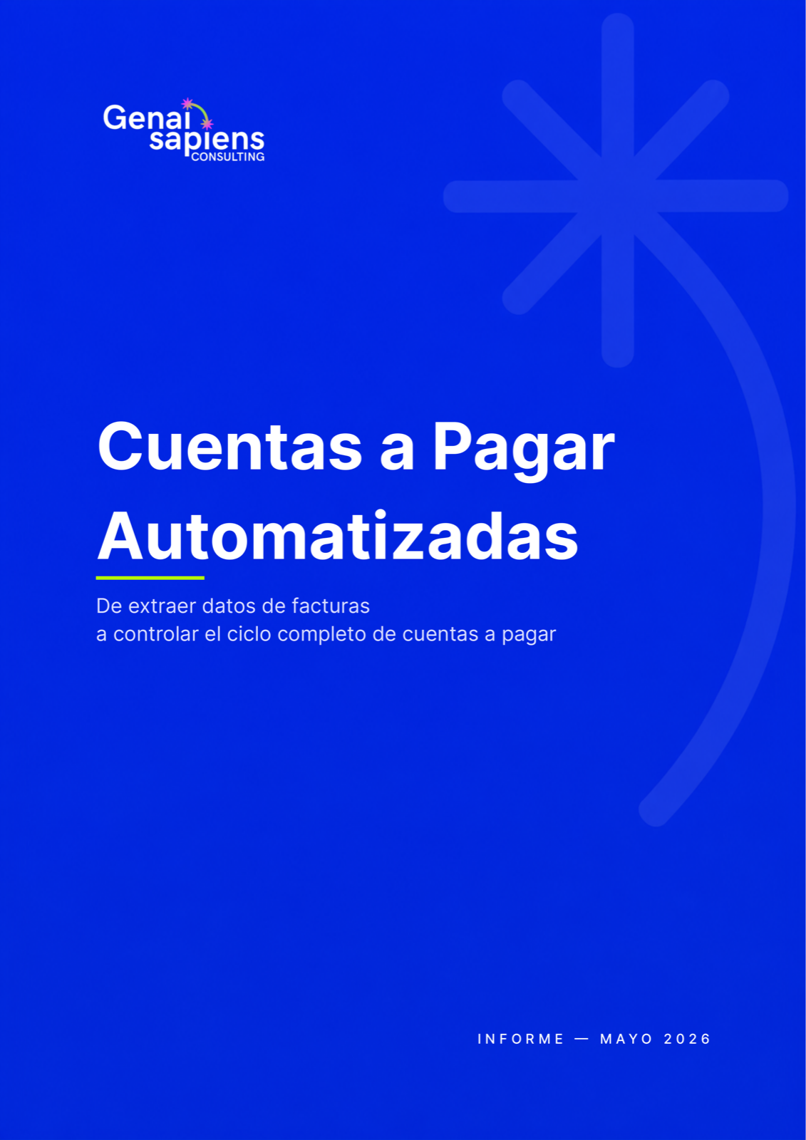 Portada del informe técnico POV Cuentas a Pagar Automatizadas v1.4 · 57 páginas